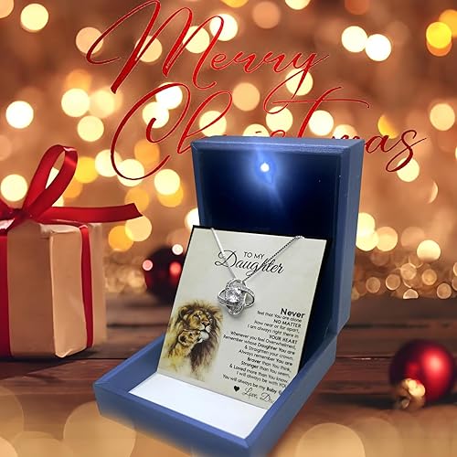 MGOOL Necklace for Daughter – 925 Sterling Silver Pendant Gift from Dad